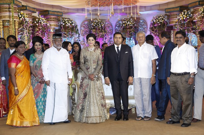 Producer Abinesh Elangovan - Nandhini Reception Stills